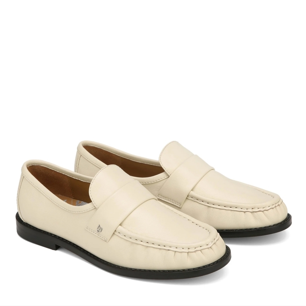 Naked Wolfe Cream Sheep Leather Loafer